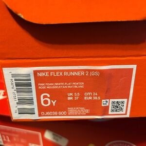 Nike Flex Runner 2 Kids Sneakers - Pink and White